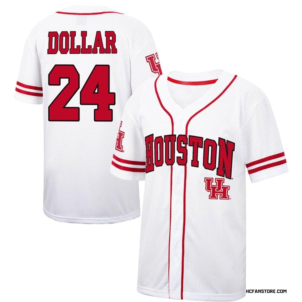 Men's Ryan Hernandez Houston Cougars Replica Colosseum /Red Free Spirited Baseball  Jersey - White